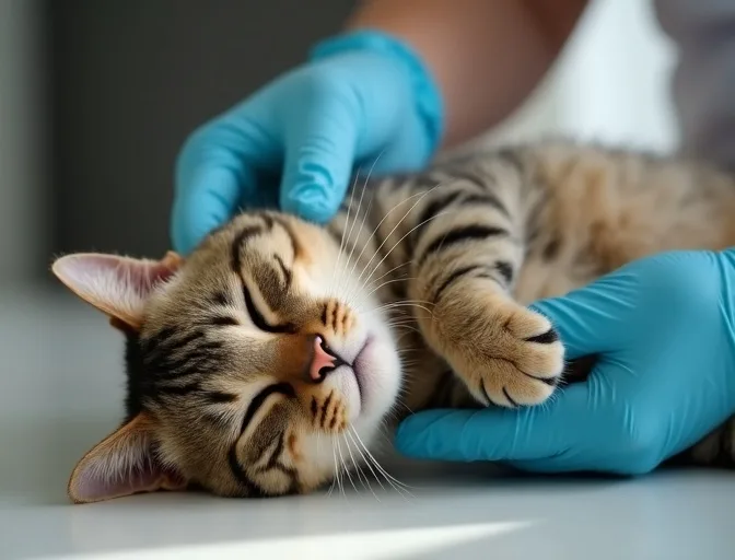 Specialist carefully handling a deceased cat with dignity in Warrandyte